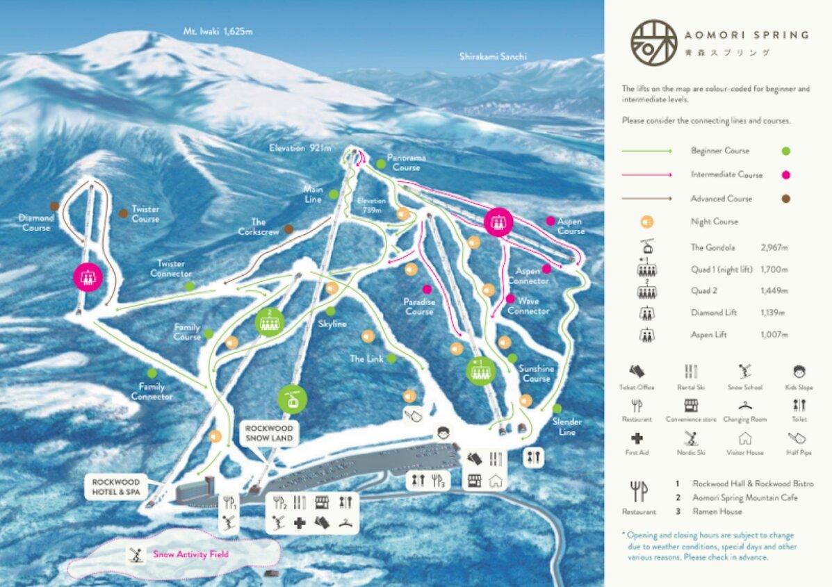 Aomori Spring Trail Map