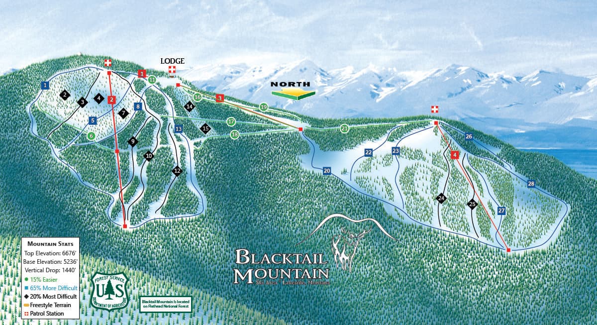 Blacktail Trail Map