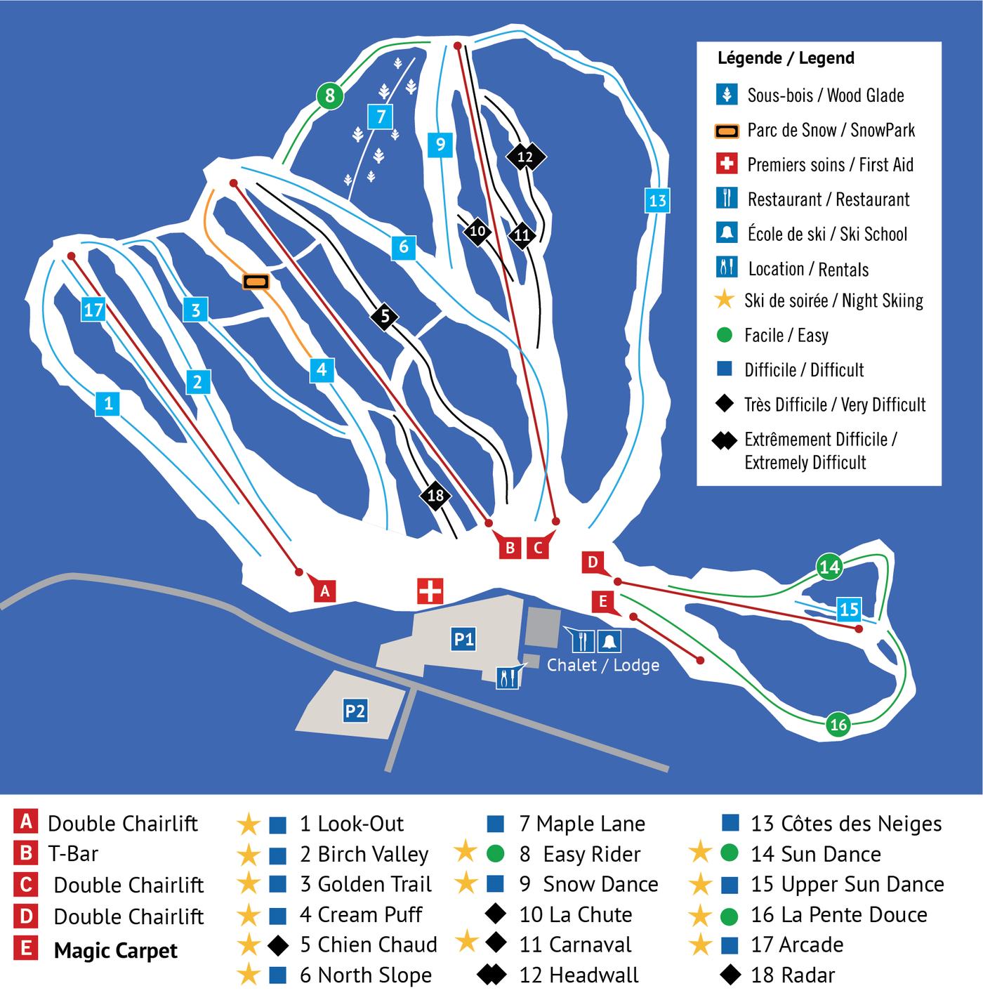 Ski Vorlage Trail Map